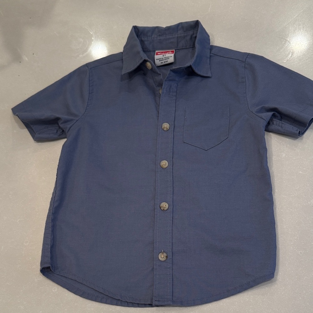 Wrangler Boys 4T short-sleeve button down